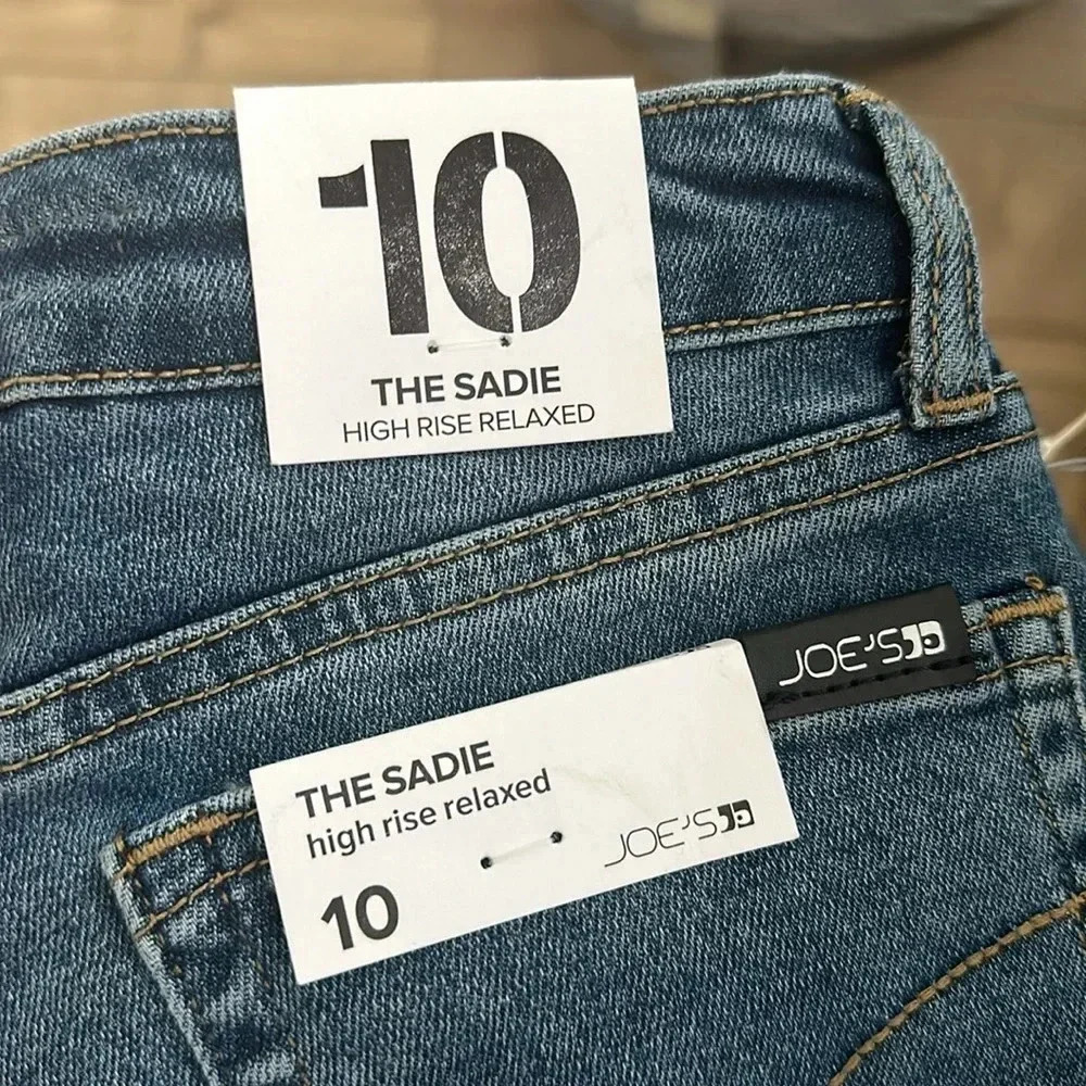 NWT Joe's Jeans Kids' The Sadie Frayed Hem Relaxed Fit Jeans Sz 10 - Picture 4 of 11